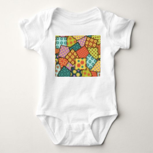 Body Patchwork Eclectique : Mélange Motif Diverse (Devant)