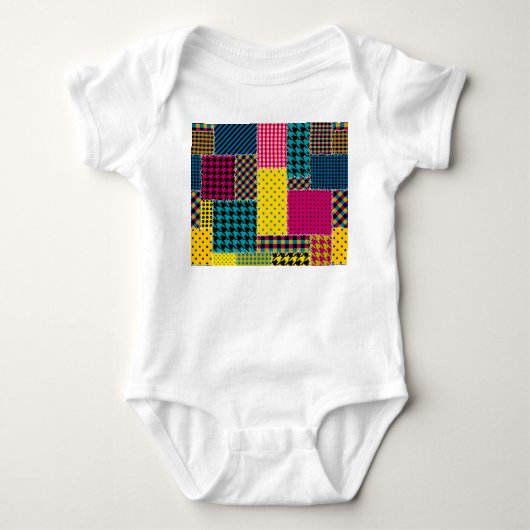 Body Patchwork géométrique : Arrière - plan sans forme (Devant)