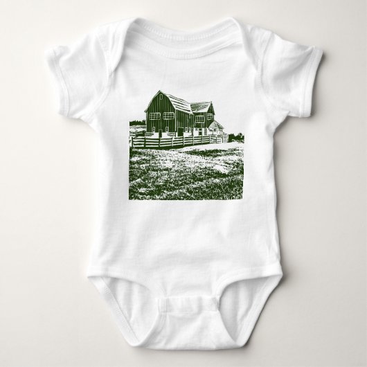 Body Paysage rural maison de ferme de style coupe (Devant)