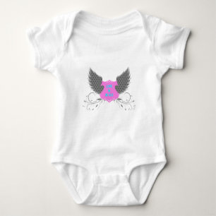 Body Peace Love Angel Wings Baby Bodysuit