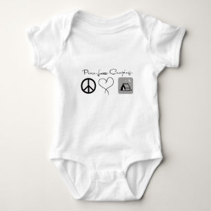 Body Peace Love Camping Baby Shirts