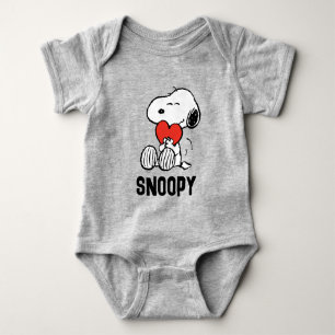 Body Peanuts Saint-Valentin Câlin de Snoopy avec un