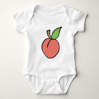 Body Pêche avec le motif vert de feuille