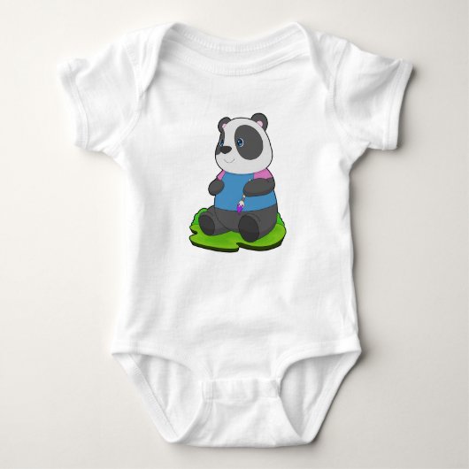 Body Peintre Panda Peinture brosse (Devant)