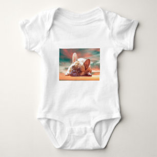 Body Peinture à l'aquarelle de joli bouledogue français