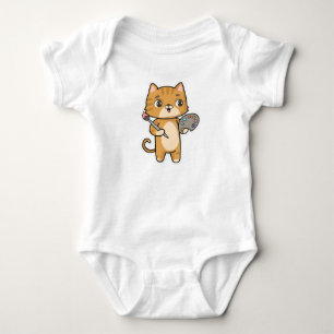 Body Peinture de chat avec couleur et pinceau