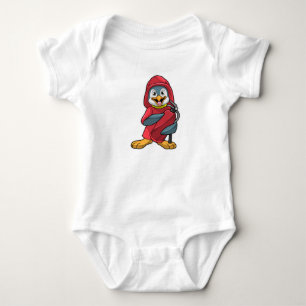 Body Penguin comme pompier avec extincteur