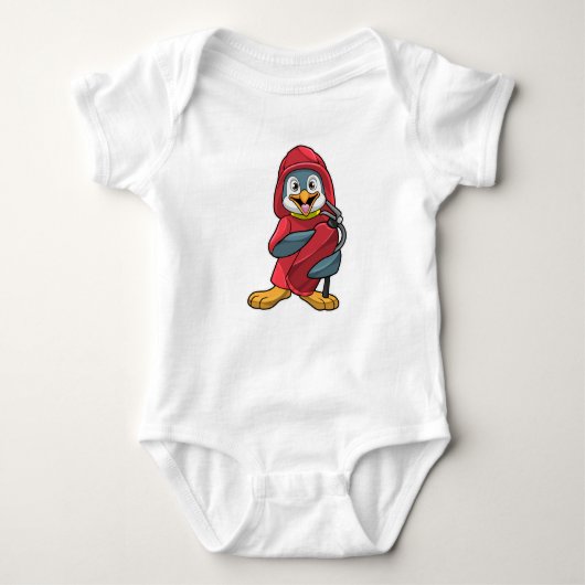 Body Penguin comme pompier avec extincteur (Devant)
