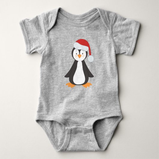 Body Penguin de Noël, Penguin de bébé, Chapeau de Noël (Devant)