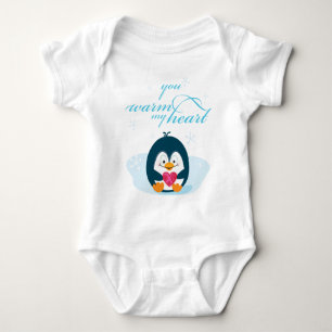 Body PENGUIN "tu réchauffes mon coeur"