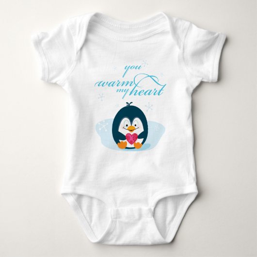 Body PENGUIN "tu réchauffes mon coeur" (Devant)
