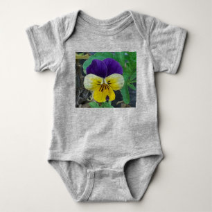 Body Pensée violette et jaune 