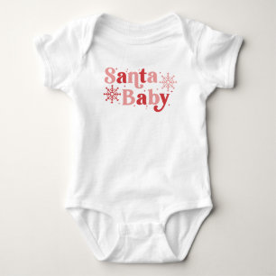 Body Père Noël Baby - Fun Holiday Typography Design