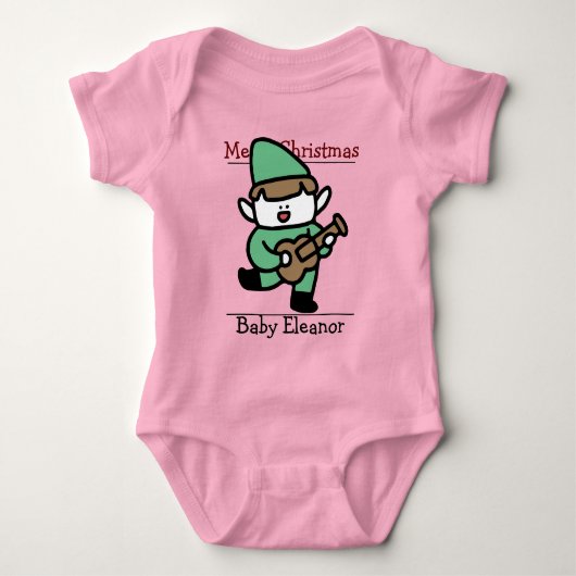Body père Noël, bébé Noël (Devant)