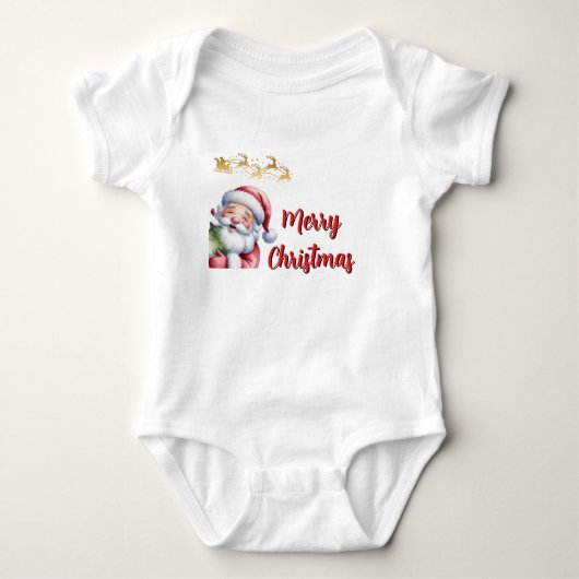 Body Père Noël mignon drôle & typographie (Devant)