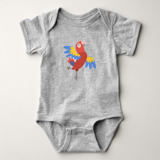 Body Perroquet heureux dansant oiseau mignon (Devant)