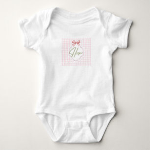 Body Personalisé Harper Baby Girl Nursery Bow&En vichy