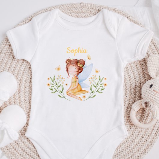 Body Personalized Baby Girl Fairy Bodysuit 