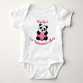 Body Personalized Baby’s First Valentine’s Day Panda (Devant)