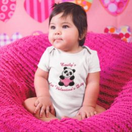 Body Personalized Baby’s First Valentine’s Day Panda