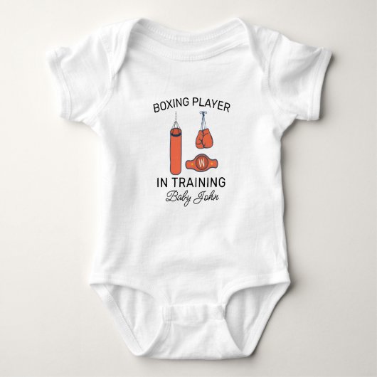 Body Personalized Boxing Name - Box Player in Training (Devant)