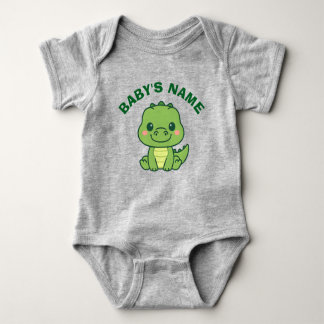 Body Personalized Cute Alligator Baby Bodysuit