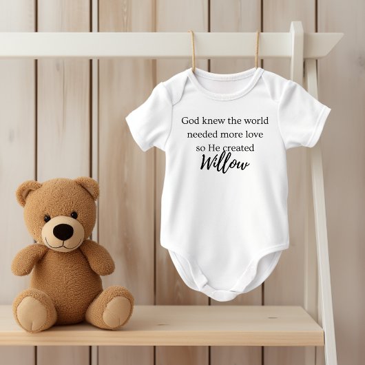 Body Personalized Genesis Chapter One Baby Bodysuit