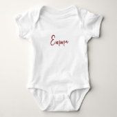Body Personalized Modern First Name Baby Bodysuit (Devant)