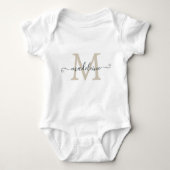 Body Personalized Script Name Monogram Beige (Devant)