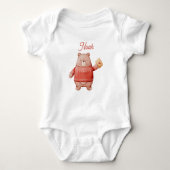 Body Personalized Teddy Bear Baby Bodysuit with Love Le (Devant)