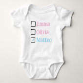 Body Personalized Triplets Gift, Custom Triplet Babies  (Devant)