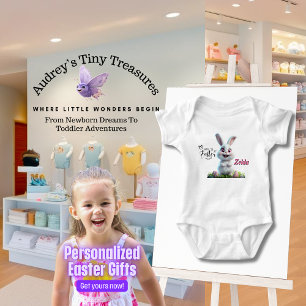 Body personnalisé bébé Lapin de Pâques