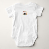 Body personnalisé chat noir bébé Halloween (Dos)