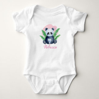 Body Personnalisé Cute Girls Panda BearTropical