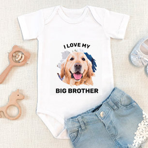 Body Personnalisé J'aime mon chien Big Brother Photo