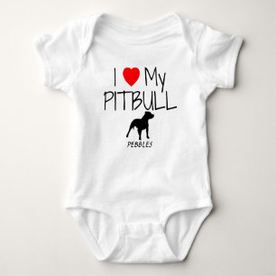 Body Personnalisé J'Aime Mon Pitbull