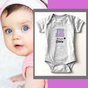 Body Personnalisé Jésus vous aime Olivia Baby Bodysuit