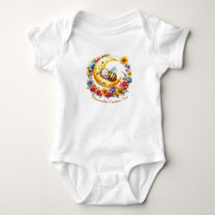 Body Personnalisé mignon bébé bumble abeille dormant su