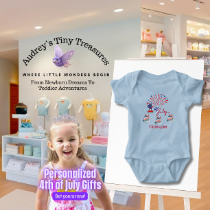 Body Personnalisé Mon 1er 4 juillet Bodysuit bébé