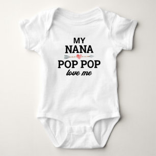 Body Personnalisé Nana et Pop Pop Me Love