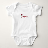 Body personnalisé pour bébé avec prénom moderne (Devant)
