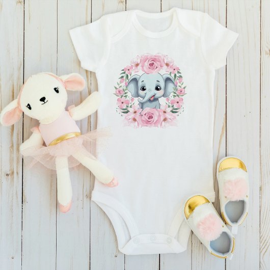 Body personnalisé pour bébé éléphant Cadeau