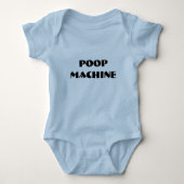 Body personnalisé pour bébé Machine à caca (Devant)