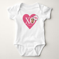 Personnalisé rose bébé fille My 1'st valentine's!