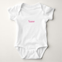 Personnaliser avec nom, texte minimaliste rose bla