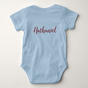 Body Personnaliser Baby Boy Décoratif Lettres Script