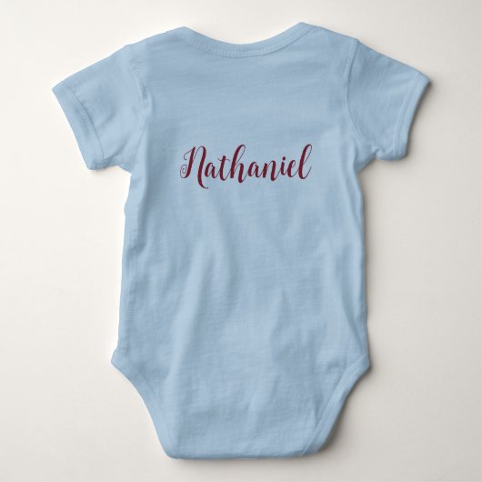 Body Personnaliser Baby Boy Décoratif Lettres Script (Dos)