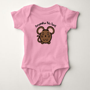 Body PERSONNALISER MYE Brown Mousie T-Shirt