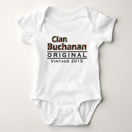 Body Personnaliser vintage de Buchanan de clan votre (Devant)