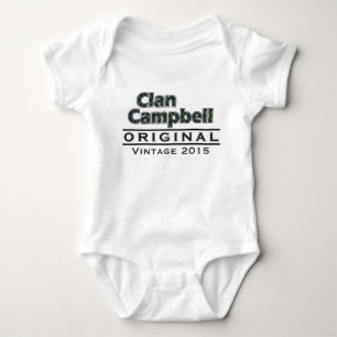 Body Personnaliser vintage de Campbell d'écossais votr